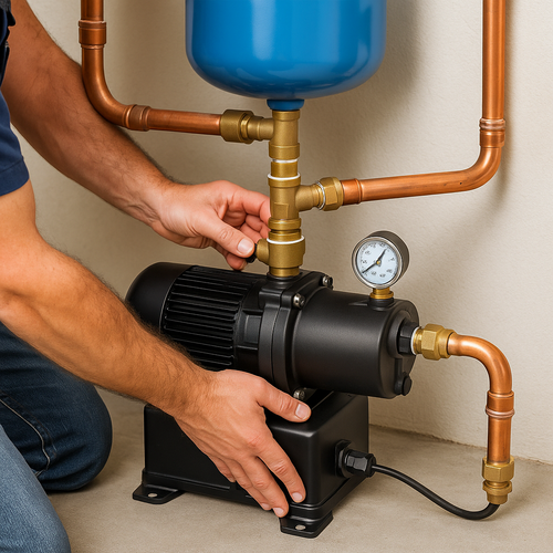 water pressure booster installation